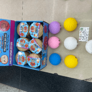 Vinyl Squeeze Bun with Blowing Bubbles